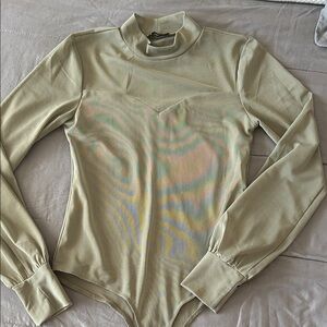 Elegant Olive Green Women's Bodysuit